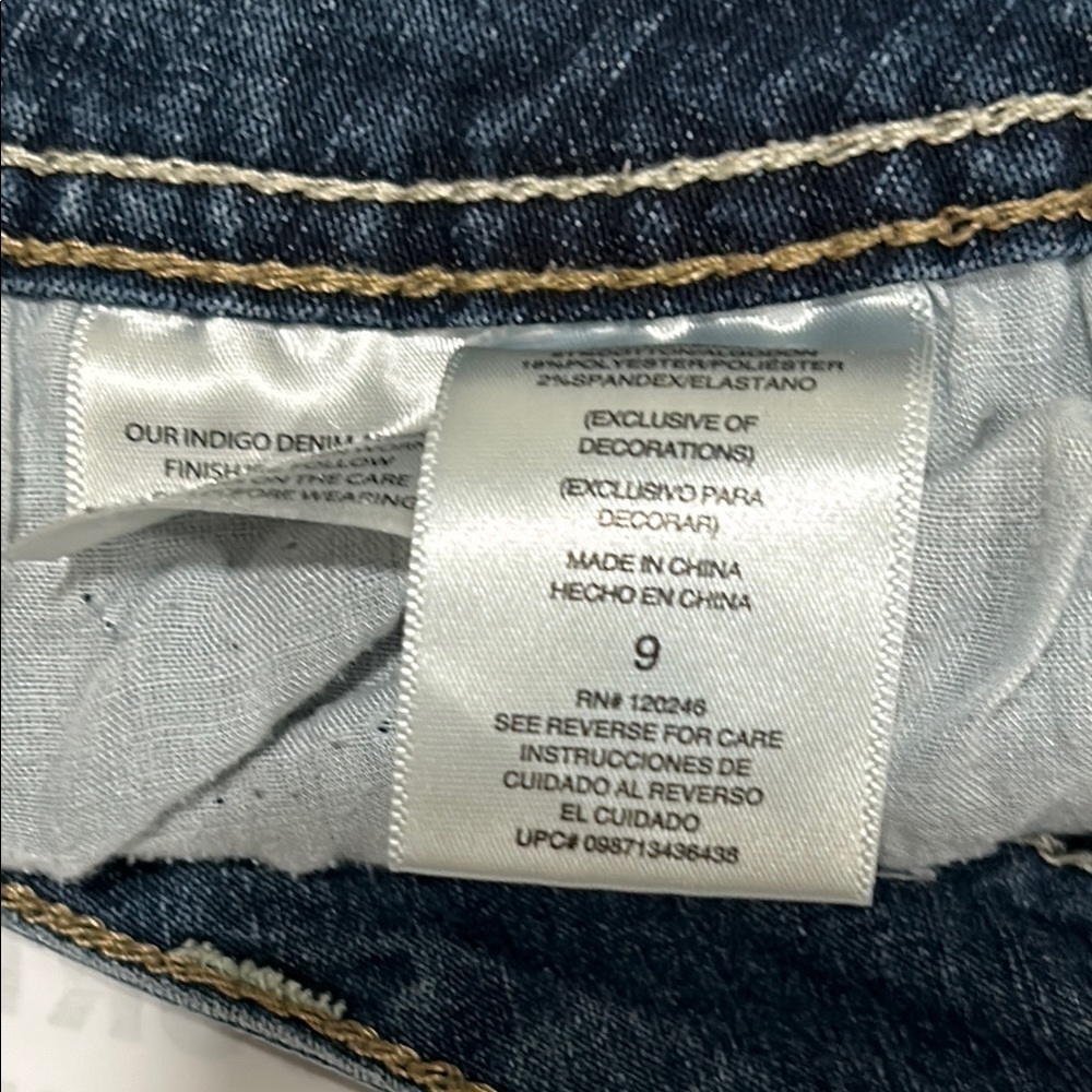 Wallflower Blue Jean Shorts with Frayed Hem - Picture 6 of 7